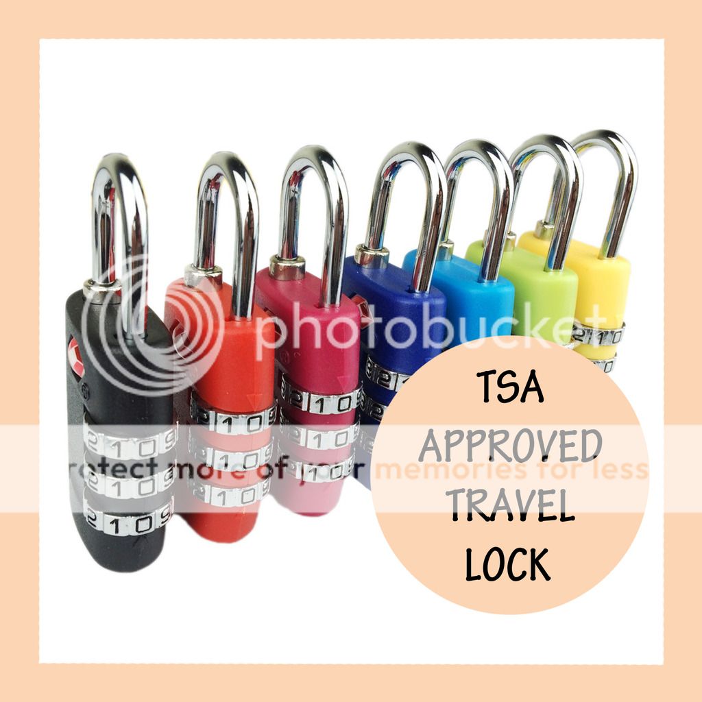 Combination Travel Padlock for Bag Suitcase TSA Approved Luggage Locks